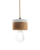 Hängelampe aus Eiche Holz im skandi gallery