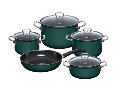 RIESS Nouvelle Emaille-Set 5-teilig Teal gallery