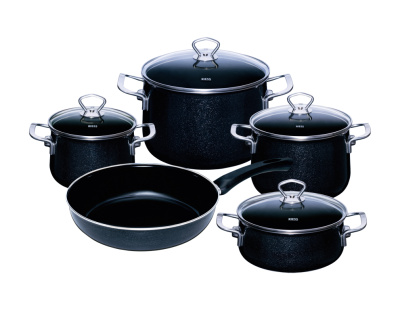 RIESS Nouvelle Emaille-Set 5-teilig Blac gallery
