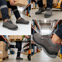 WARTER REVUEL EU 42 - Sicherheitsschuhe S1P - Leichte Halbsc