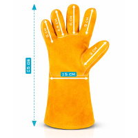 WARTER Schweißhandschuhe 35 cm - Schweißer Hands