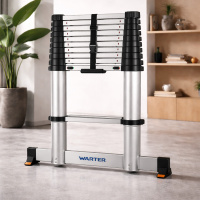 Teleskopleiter 3,2 m – 11 Sprossen, Soft-Close, Traver