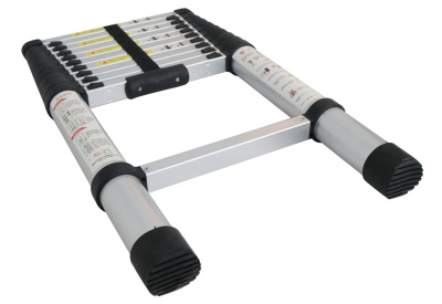 Teleskopleiter 3,2 m Aluminium  mit 11 Sprossen und Soft-Clo