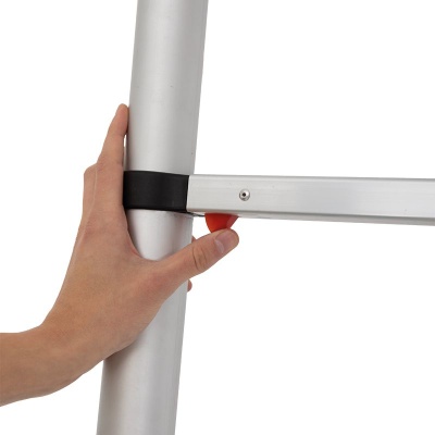 Teleskopleiter 3,2 m Aluminium  mit 11 Sprossen und Soft-Clo