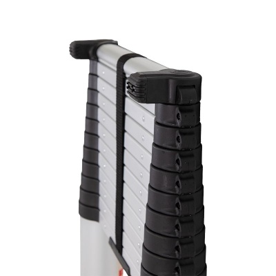 Teleskopleiter 3,2 m Aluminium  mit 11 Sprossen und Soft-Clo