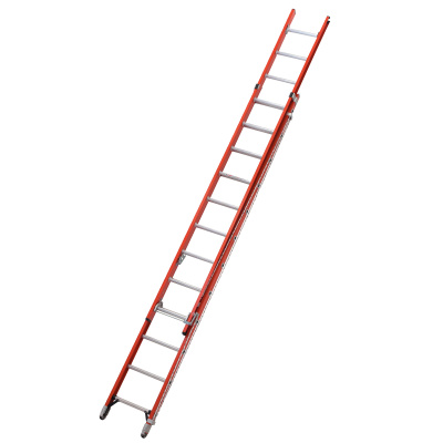 WARTER GFK214 Glasfaser-Ausziehleiter 2x14 Stufen 7,74 m 3