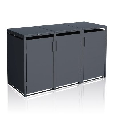 Premium Mülltonnenbox 3er 240 L ver gallery