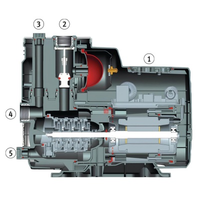 Cleancraft DWP 1106A Gartenpumpe 0,55 kW selbstansaugend 40 