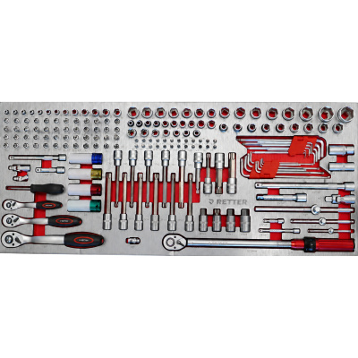 RETTER R23 Werkzeugwagen 372-teilig mit 12V Akku-Schlagschra