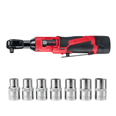 RETTER 12V Akku-Ratsche 1/2 Zoll 50 Nm mit 2 Akkus Stecknuss