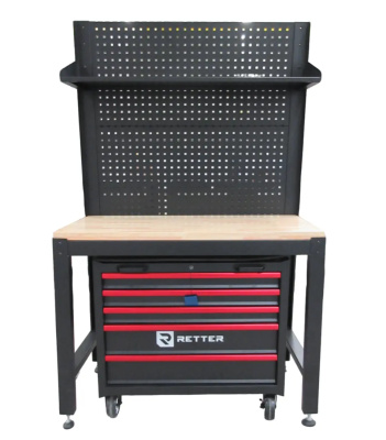 RETTER RT2000 Werkbank 120 cm mit Werkzeugwagen und Rüc