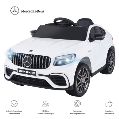 TUDEY Kinder-Elektroauto Mercedes-AMG GLC 63S 4x4 140 W Fern