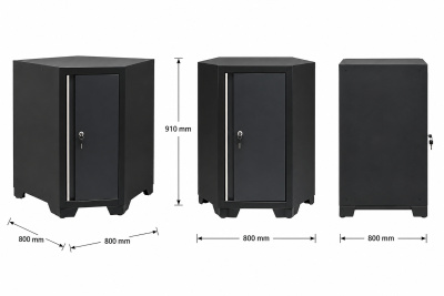 RETTER RTX-1500 Eckunterschrank abschließbar 3