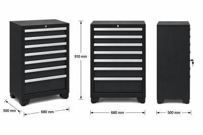 RETTER RTX-1500 Werkstattschrank 7 Schubladen abschlie&szlig