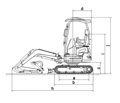 Rhinoceros XN18L Diesel-Minibagger 16 PS Kubota Daumengreife