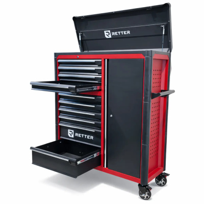 RETTER R3410XXL Werkstattwagen 317-teilig mit Seitenschrank 
