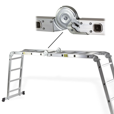 Multifunktionsleiter 4x5 Aluminium 7,8m EN131 Klappleiter HA
