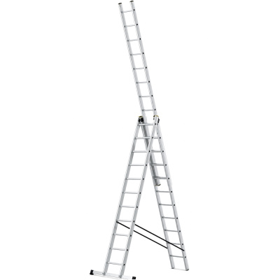 Kombileiter Aluminium 3x13 Mehrzweckleiter 9,24 m 150 kg - h