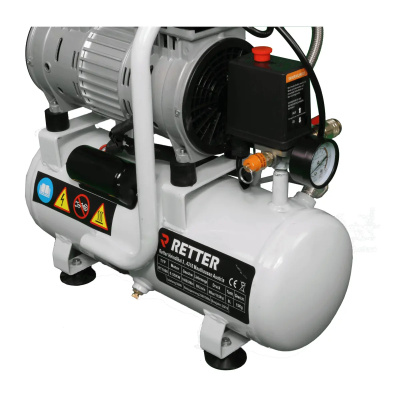 RETTER Flüster Kompressor 8L 8 Bar ölfrei 89l/min 