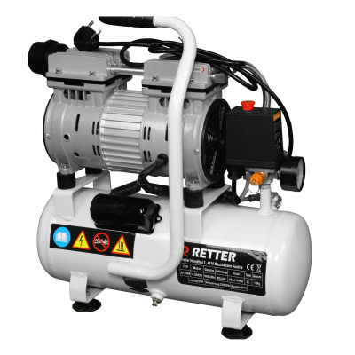 RETTER Flüster Kompressor 8L 8 Bar ölfrei 89l/min 