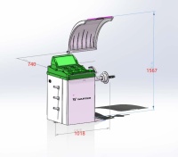 WARTER Reifenwuchtmaschine inkl. Zubehör W610M 6