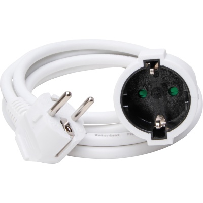 Verläng.3G1,5mm² 2m weiß