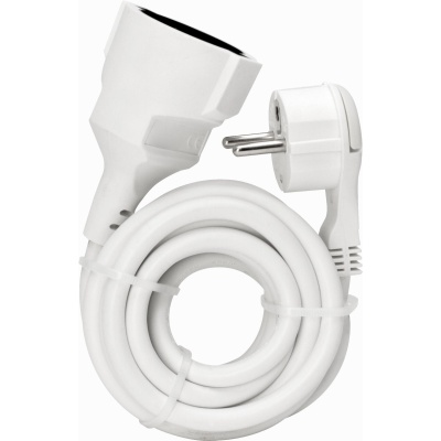 Verl.3m.Fl.St.weiß1,5mm²