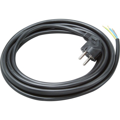 Schutzkontakt-ZultgH05VV-F3x1,5 schw 5m