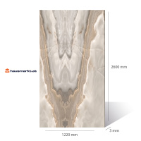 PVC Wandpaneel 3D Marmoroptik Beige Onyx -