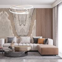 Second PVC Wandpaneel 3D Marmoroptik Beige Onyx